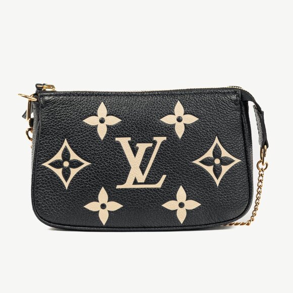 Louis Vuitton Mini Pochette Accessoires Black Monogram Empreinte Giant Pouch - Picture 4 of 9